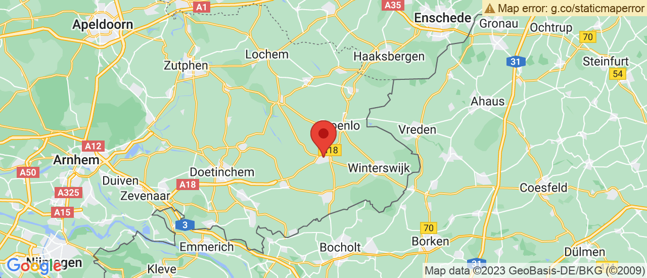 Google maps locatie van Auto Klein Gunnewiek
