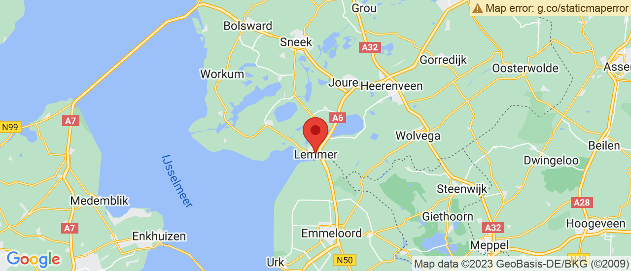 Google maps locatie van Autobedrijf op de Hoek