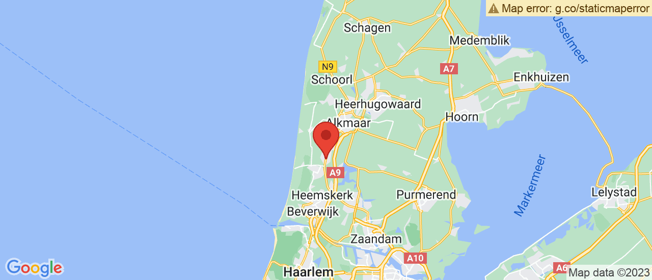 Google maps locatie van Autobedrijf van Bekkum